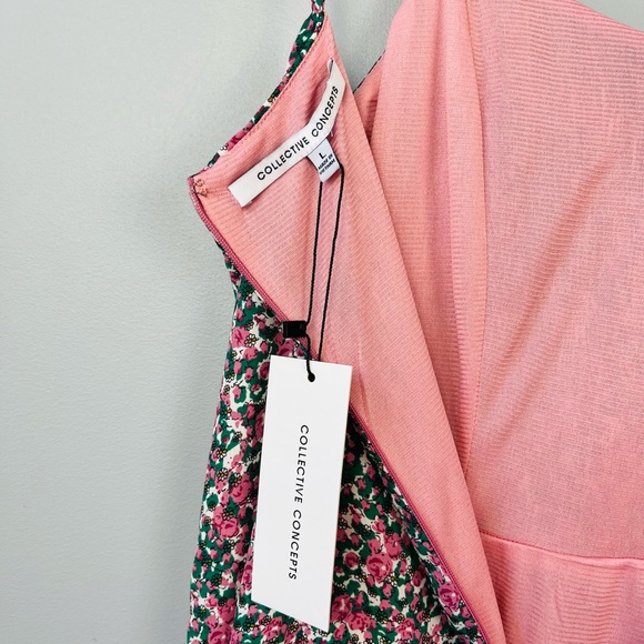 NWT | Collective Concepts Floral Mini Dress - Picture 10 of 12